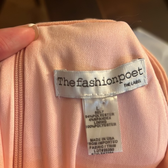 NWT the fashion poet pink gown sIze: L - Picture 7 of 7